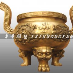 銅香爐，鑄造香爐，寺廟鑄銅香爐