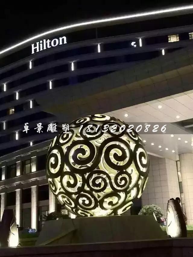 不銹鋼鏤空球雕塑，大型廣場不銹鋼，不銹鋼透光鏤空球雕塑