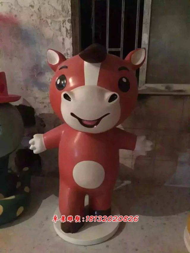 玻璃鋼卡通動物雕塑，玻璃鋼小動物雕塑