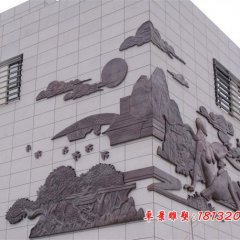 紫銅浮雕，鍛銅浮雕