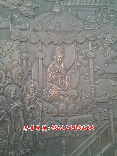 寺廟銅浮雕，紫銅浮雕 (1)