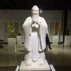 孔子石雕，漢白玉孔子石雕，校園名人石雕