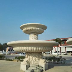 大理石噴泉，兩層石噴泉