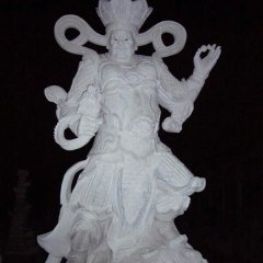 四大天王石雕，漢白玉四大天王雕塑