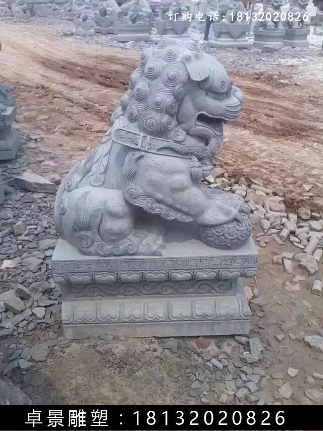 北京獅石雕，仿古北京獅雕塑 (2)