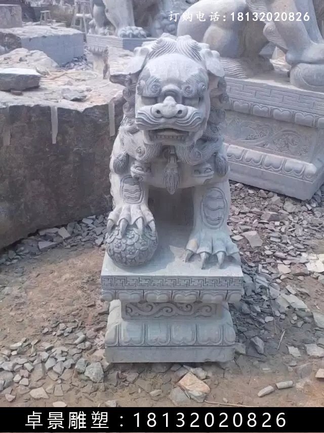 北京獅石雕，仿古北京獅雕塑 (3)
