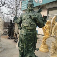 關(guān)公銅雕， 鑄銅關(guān)公雕塑