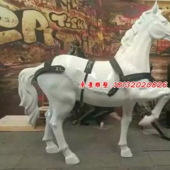 玻璃鋼馬雕塑，玻璃鋼仿真馬雕塑