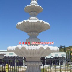 石噴泉，石水池