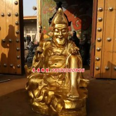 銅雕濟(jì)公，貼金濟(jì)公雕塑