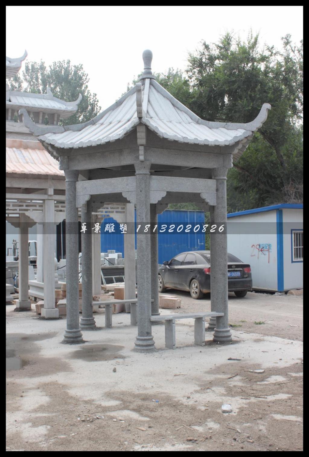 石涼亭，公園石涼亭 (1)