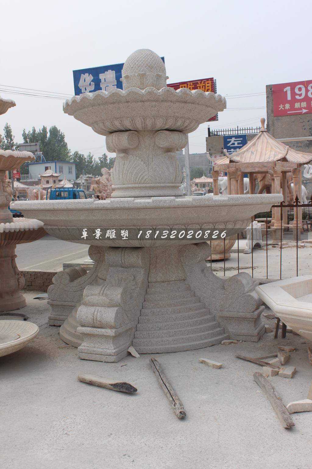 石噴泉，小區(qū)石噴泉雕塑