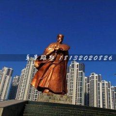 諸葛亮銅雕，城市銅雕