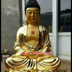 如來佛祖銅雕，鎏金銅如來佛祖雕塑