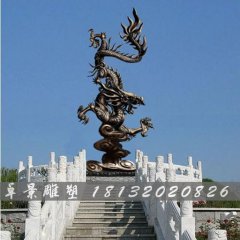 銅雕龍，鑄銅龍銅雕