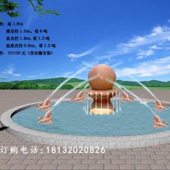 風(fēng)水球，小魚噴水風(fēng)水球
