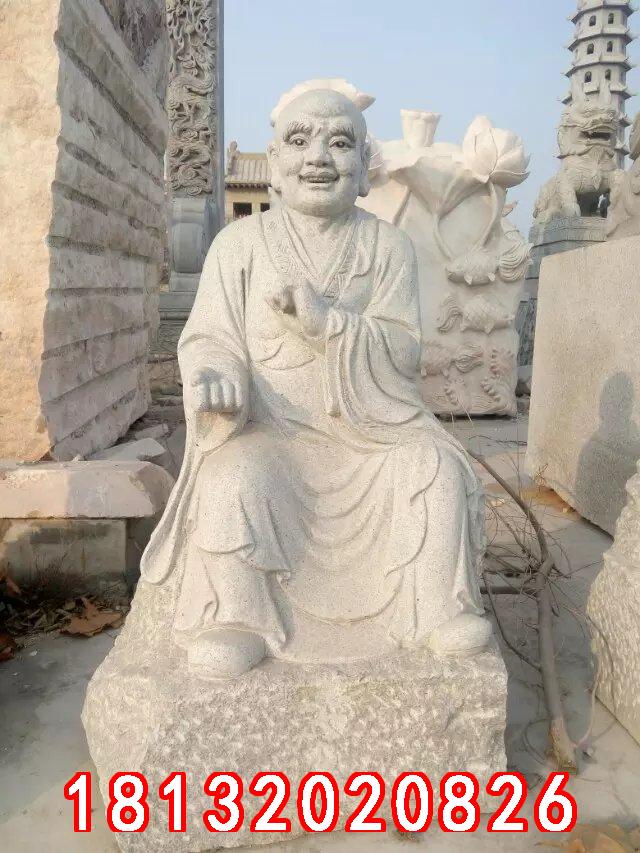 十八羅漢石雕，漢白玉十八羅漢雕塑 (4)