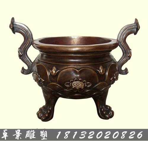 銅爐，銅荷花爐