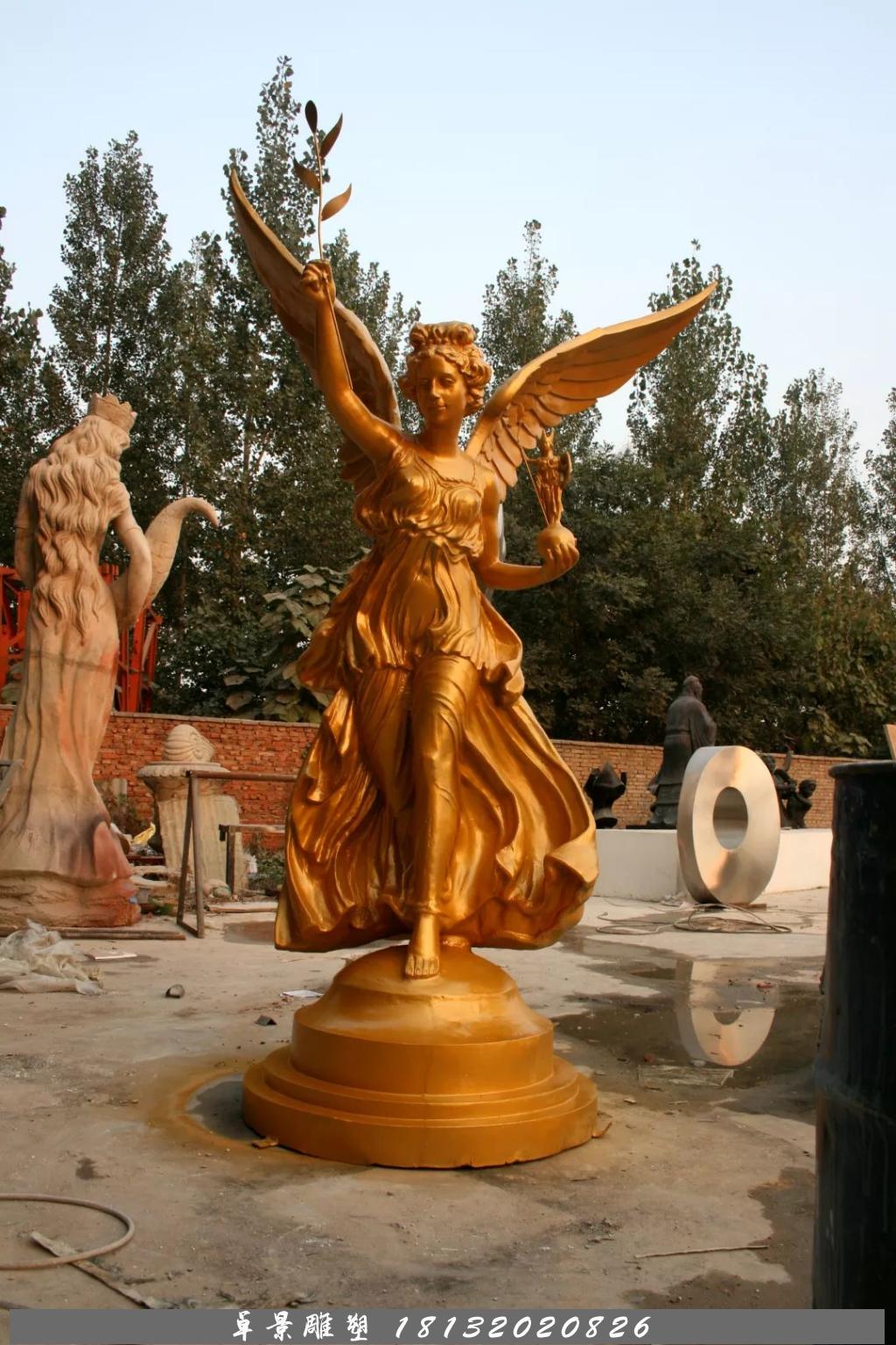 和平女神銅雕，鑄銅和平女神雕塑 (1)