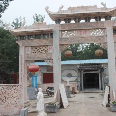 石雕牌樓，三門石牌樓