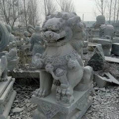 獅子石雕，仿古獅子石雕，門獅石雕