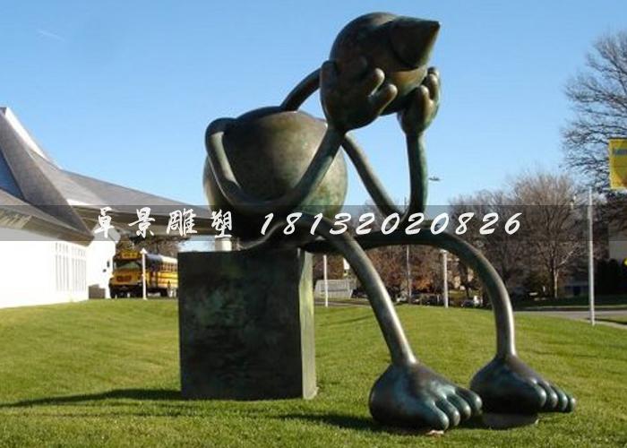 外星人雕塑，鑄銅外星人雕塑