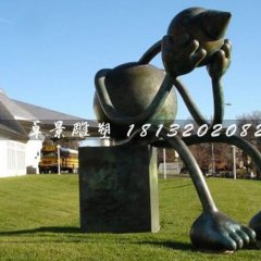 外星人雕塑，鑄銅外星人雕塑