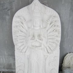 漢白玉千手觀音，觀音石雕
