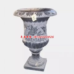 石花盆，青石花盆，仿古花盆