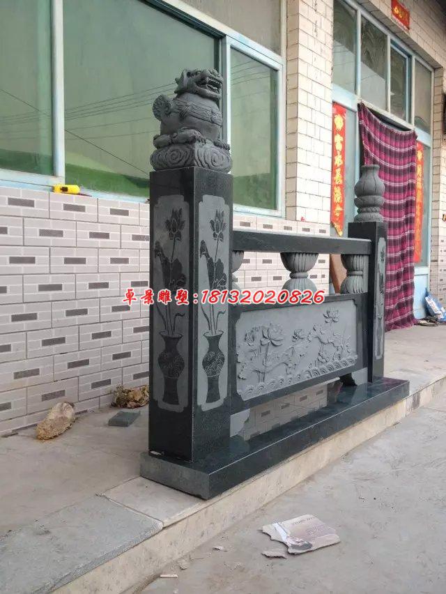 欄板石雕，青石欄板 (4)