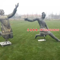 玻璃鋼兵馬俑雕塑，玻璃鋼仿銅人物雕塑