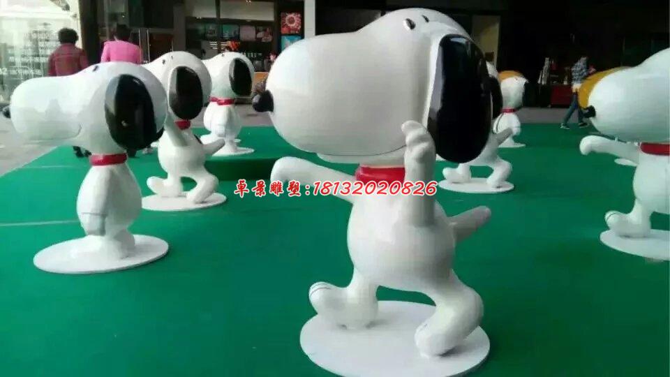 玻璃鋼史努比雕塑，玻璃鋼卡通雕塑