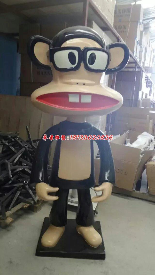 玻璃鋼大嘴猴雕塑,卡通動(dòng)物雕塑