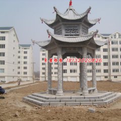 大理石涼亭，小區(qū)涼亭雕塑