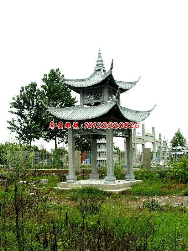 石頭涼亭，公園涼亭雕塑