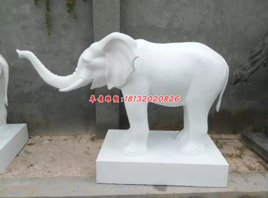 漢白玉大象，石雕大象 (2)