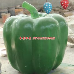 玻璃鋼辣椒雕塑，仿真蔬菜雕塑