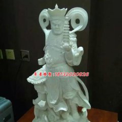 四大天王石雕，漢白玉四大天王