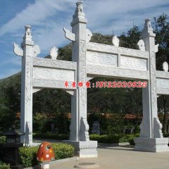 石雕牌坊，大理石牌坊，標志牌坊雕塑