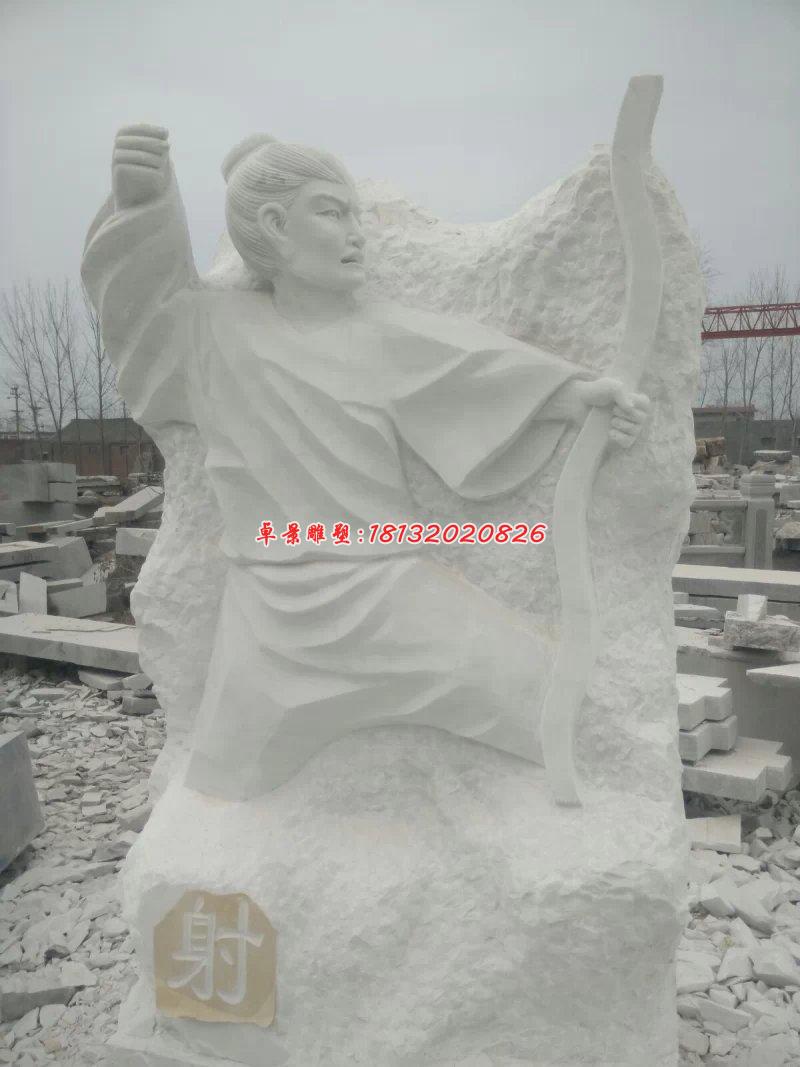 禮樂(lè)射御書(shū)數(shù)石雕，古代六藝石雕 (2)