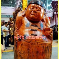 玻璃鋼財(cái)主雕塑，玻璃鋼人物雕塑