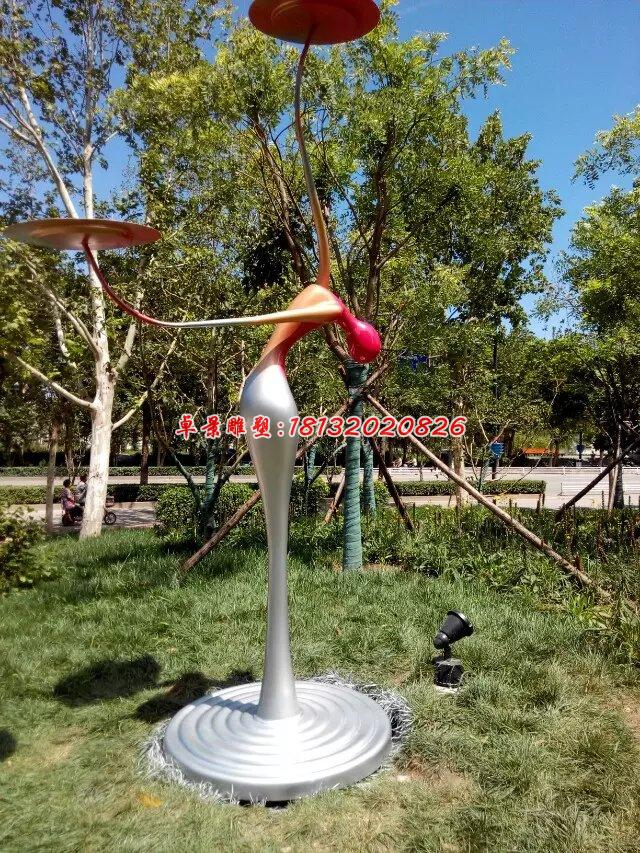 玻璃鋼抽象人物雕塑，玻璃鋼耍雜技雕塑 (2)