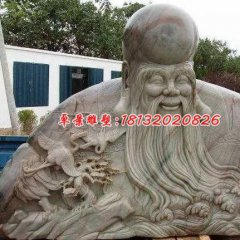 老壽星石雕，大理石南極仙翁雕塑