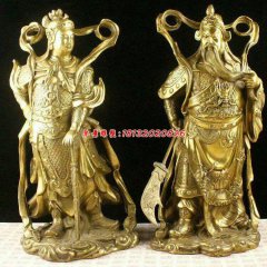 關(guān)公銅雕，韋陀銅雕