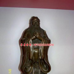 孔子銅雕，校園古代名人銅雕