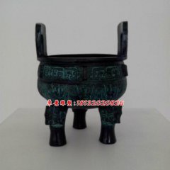 青銅鼎，三足鼎雕塑，銅香爐