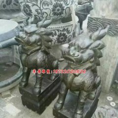 石雕麒麟，古代神獸石雕