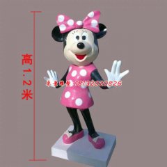 玻璃鋼米老鼠雕塑，玻璃鋼卡通雕塑