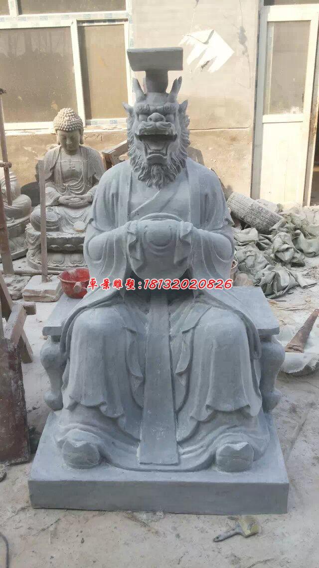 龍王石雕，大理石龍王雕塑