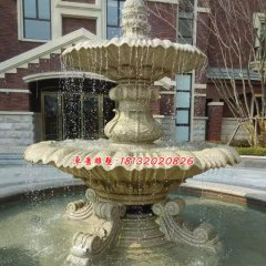 石雕噴水盆，歐式噴泉雕塑